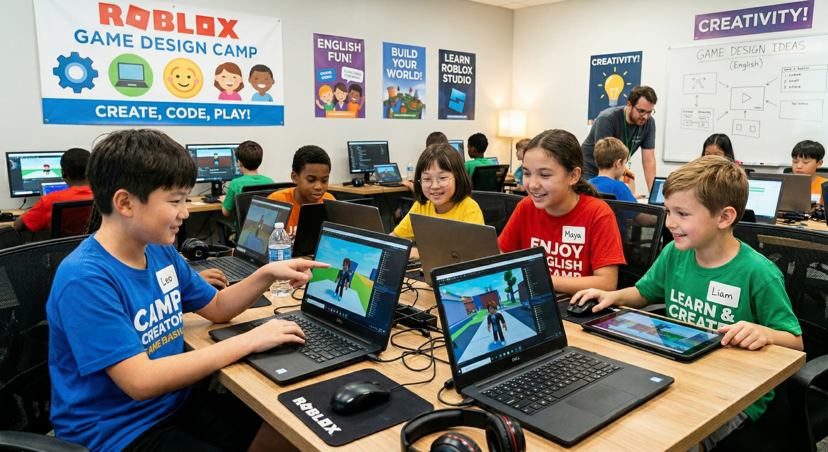 iDTech STEM 캠프 - Roblox Developer: Imaginative Game Design